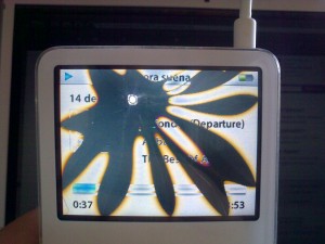 Pantalla iPod rota