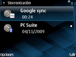 Sincronización de contactos