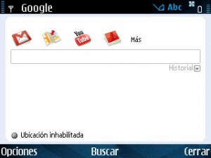 Aplicaciones Google en Symbian